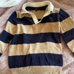J Crew Factory Men's Wool Polo Sweater